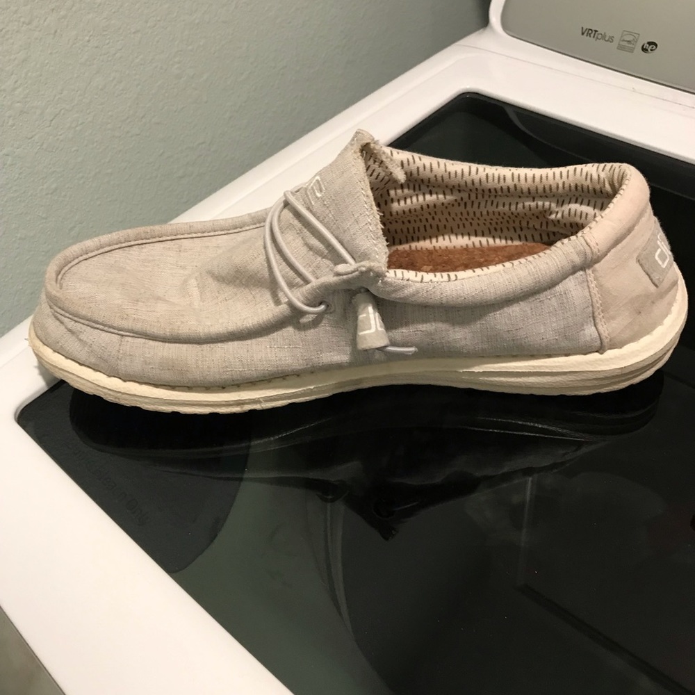 Size 12 - mens hey dudes - neutral color - used but in great condition